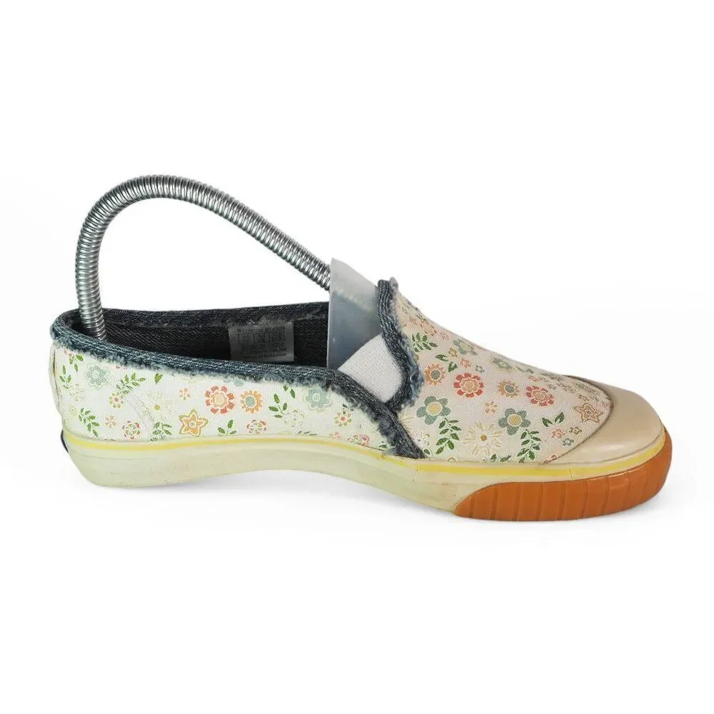 Keds Cap Toe Floral Print Slip-on Casual Loafers Multicolor WF19873M Women's 6.5